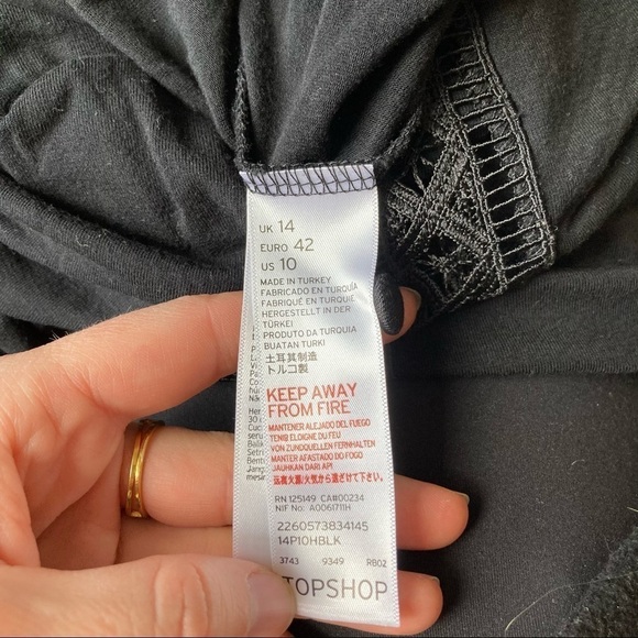 *2/$15* Topshop Black Romper - Picture 7 of 7